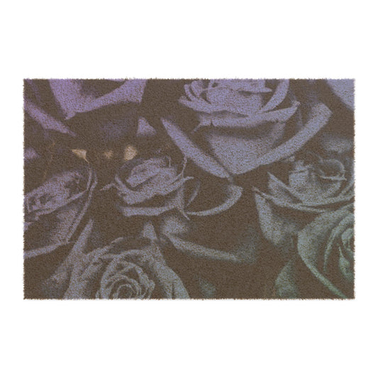 Blue Roses Doormat