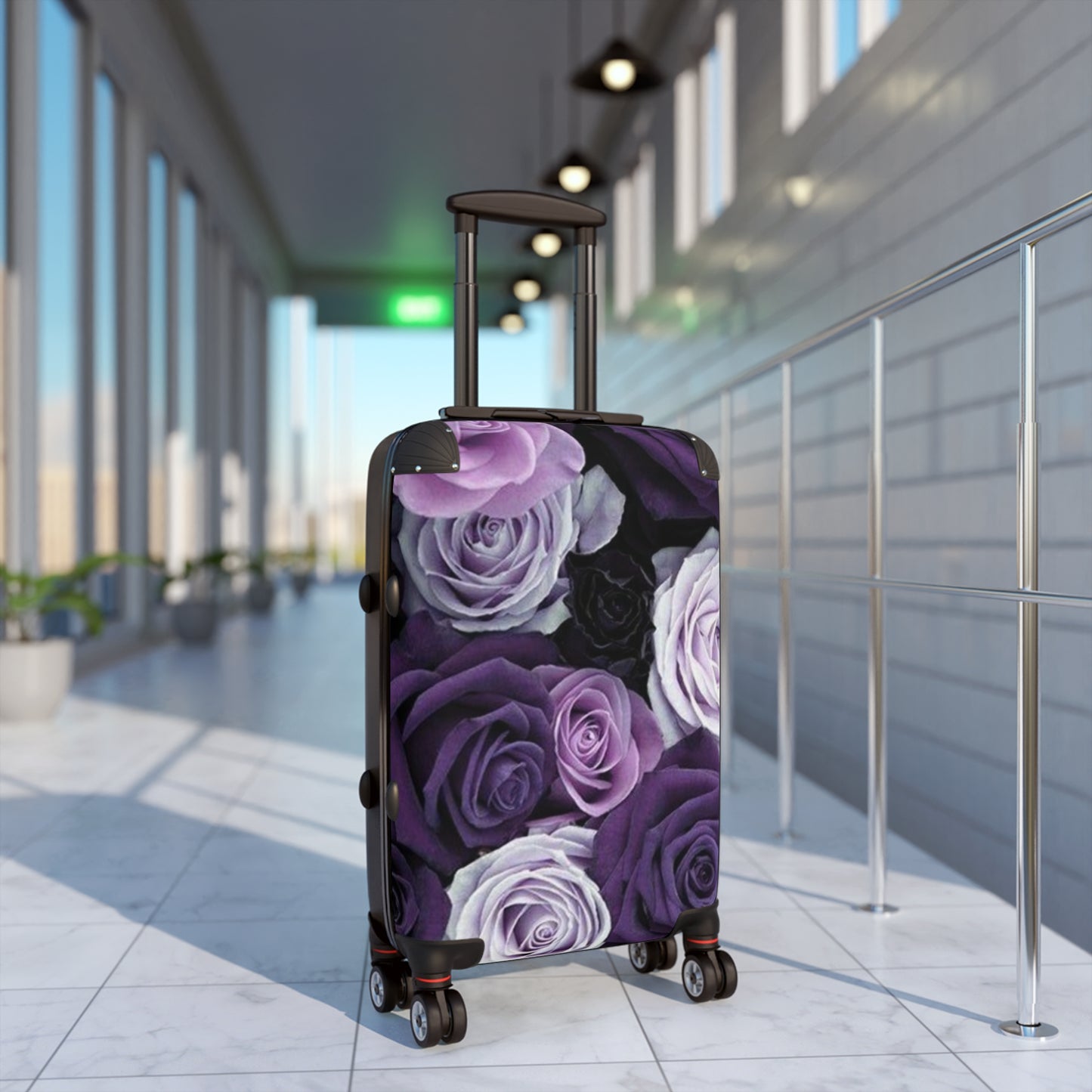 Purple Roses Suitcase