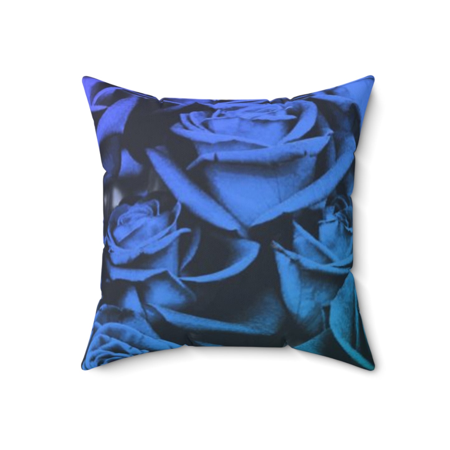 Blue Roses Square Pillow