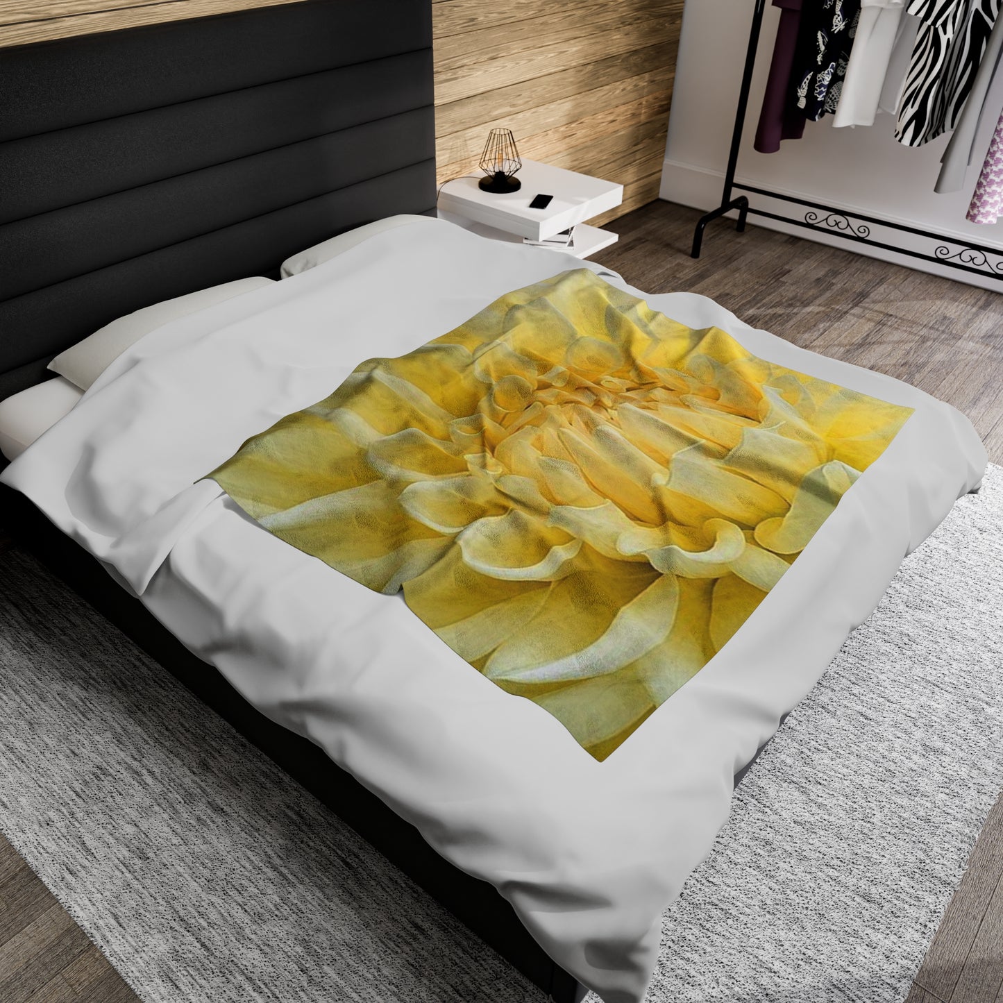 Yellow Dahlia Blanket