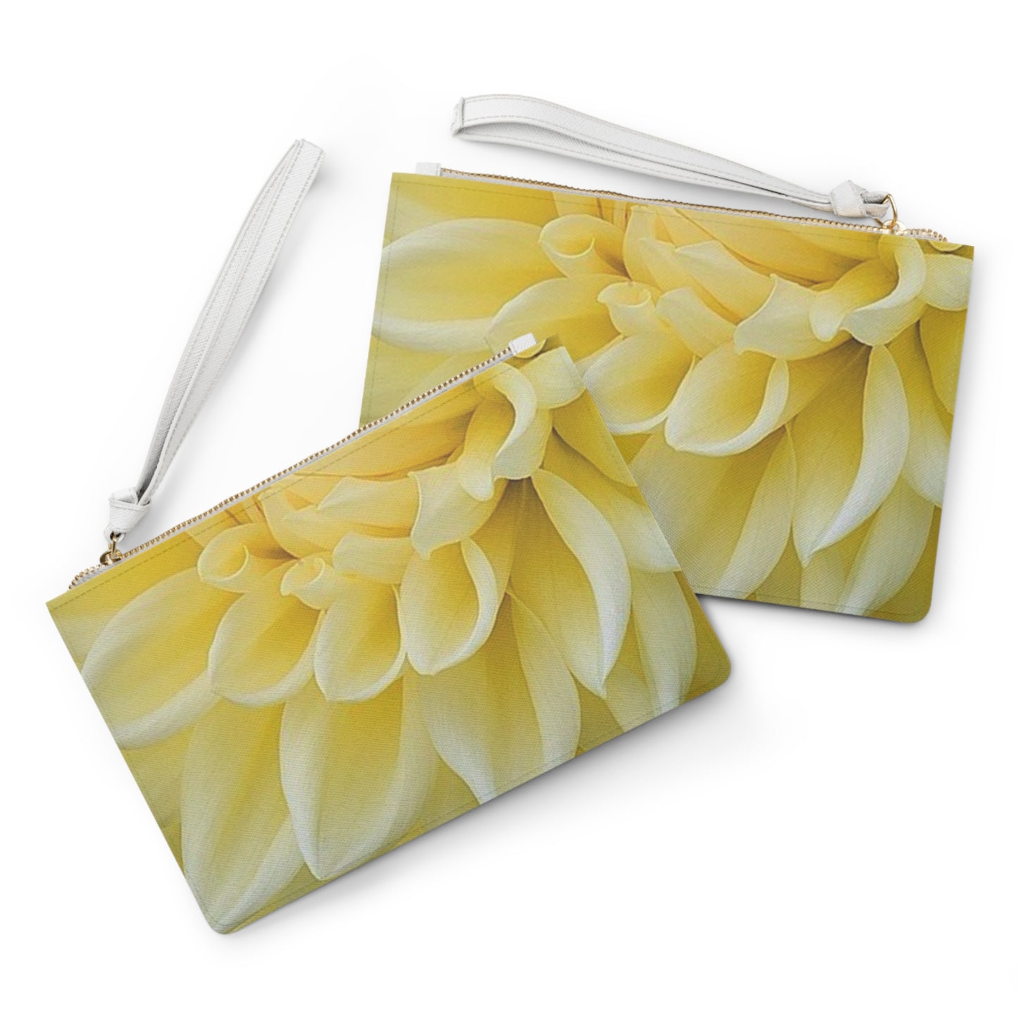 Yellow Dahlia Clutch Bag