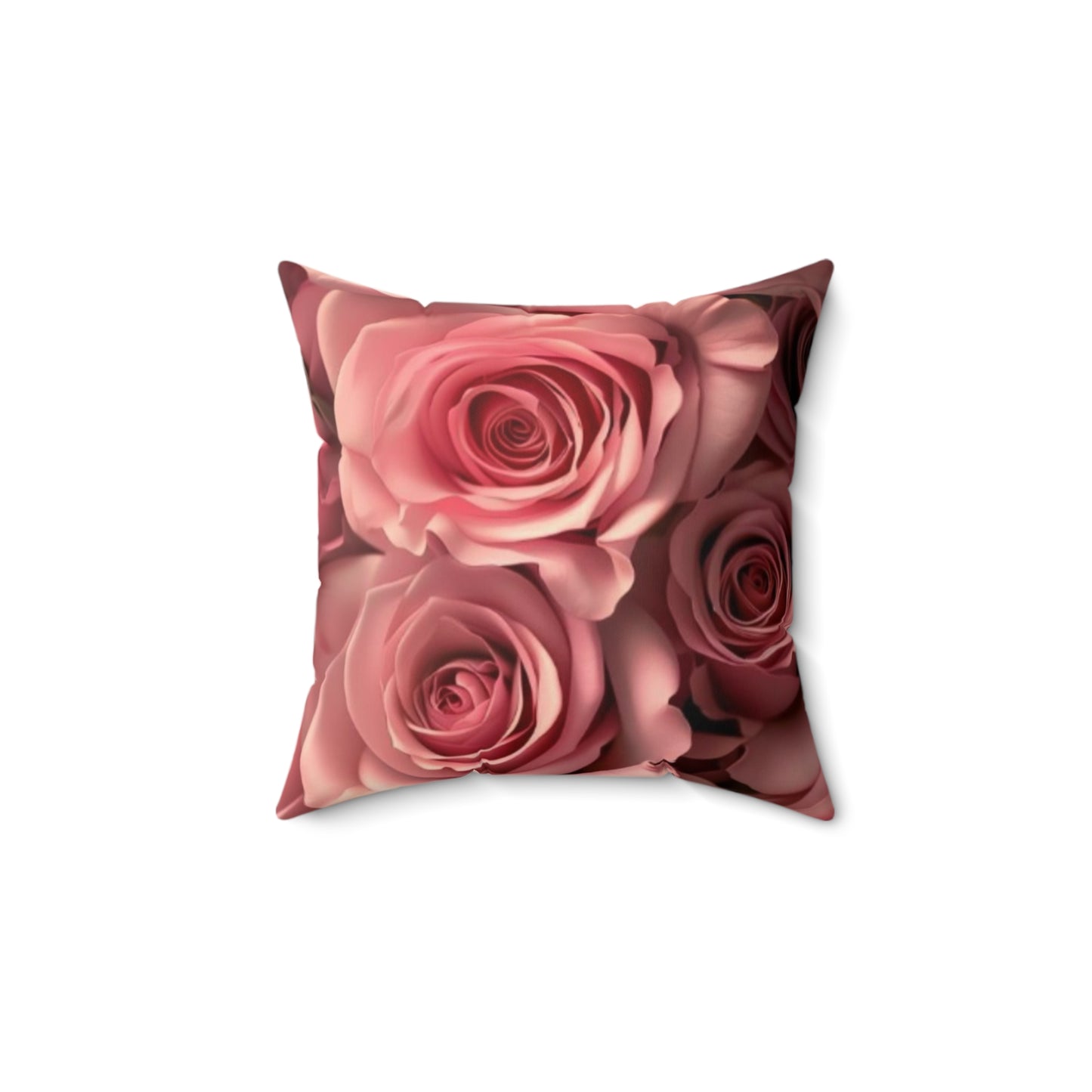 Pink Roses Square Pillow