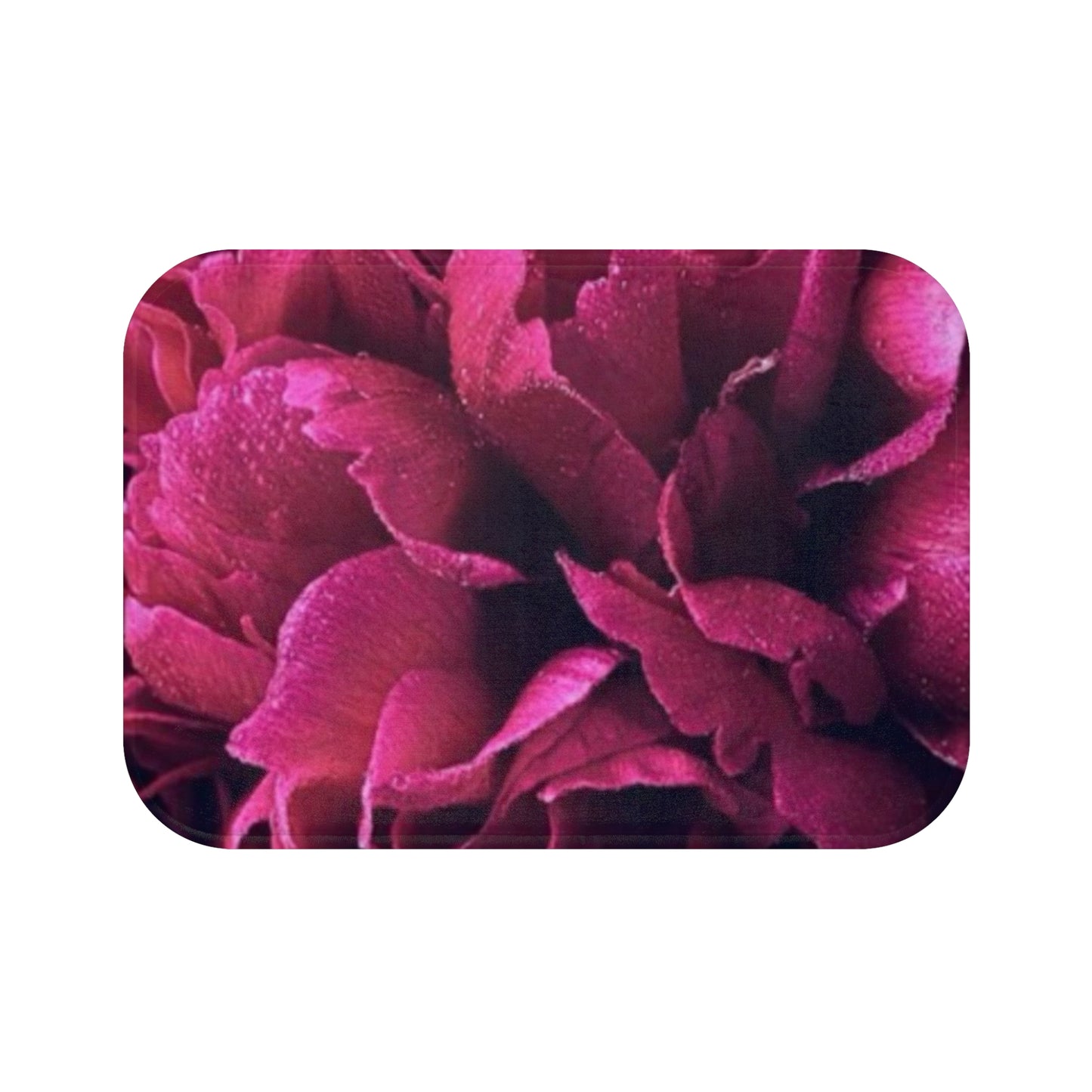 Magenta Floral Bath Mat