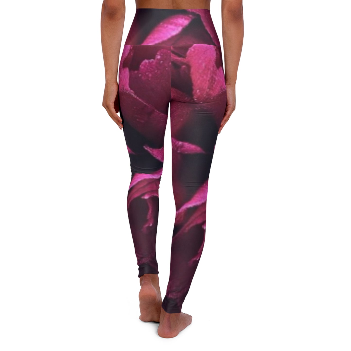 Magenta Floral Exercise Leggings