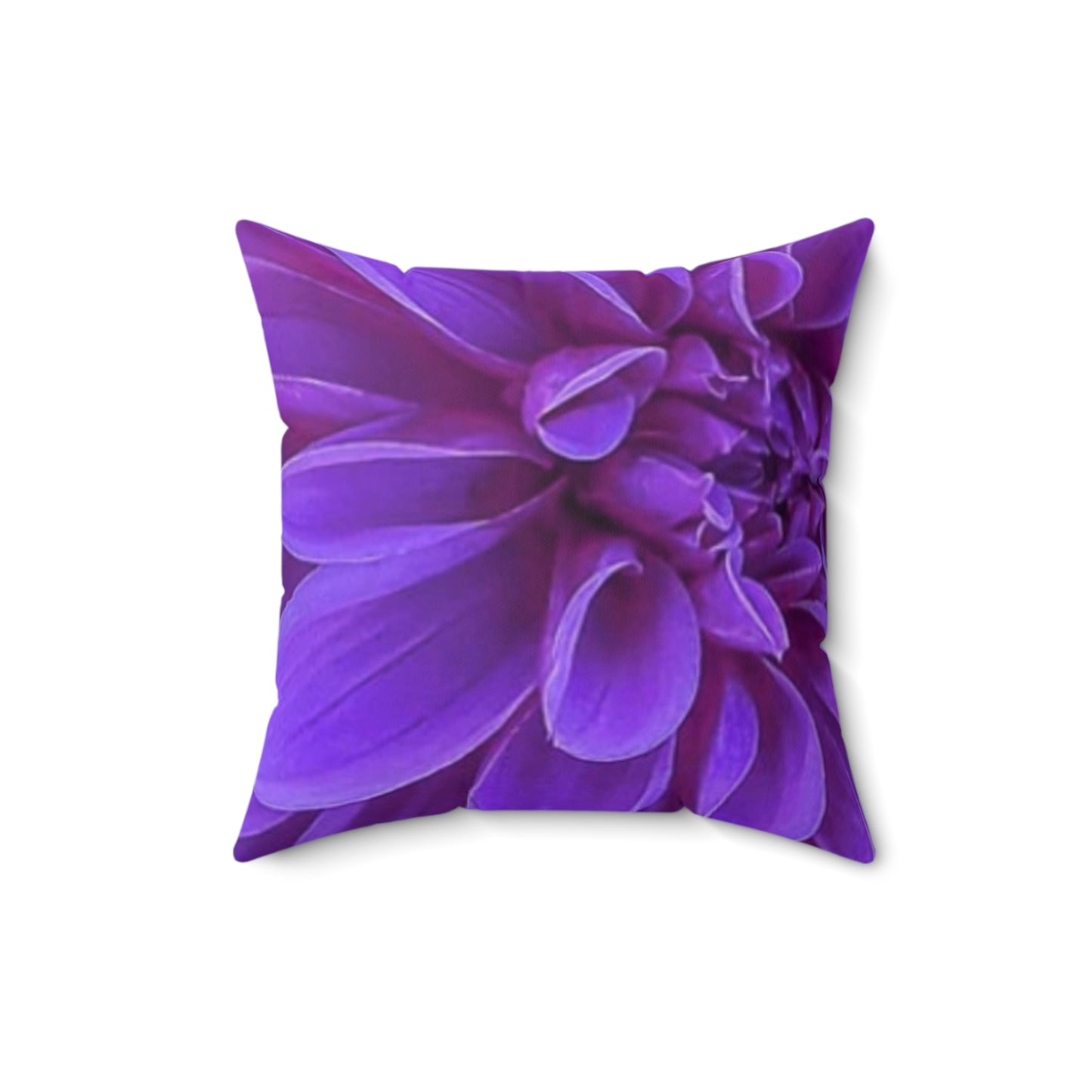 Purple Dahlia Square Pillow