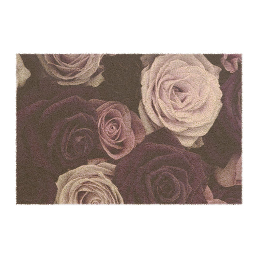 Purple Roses Doormat