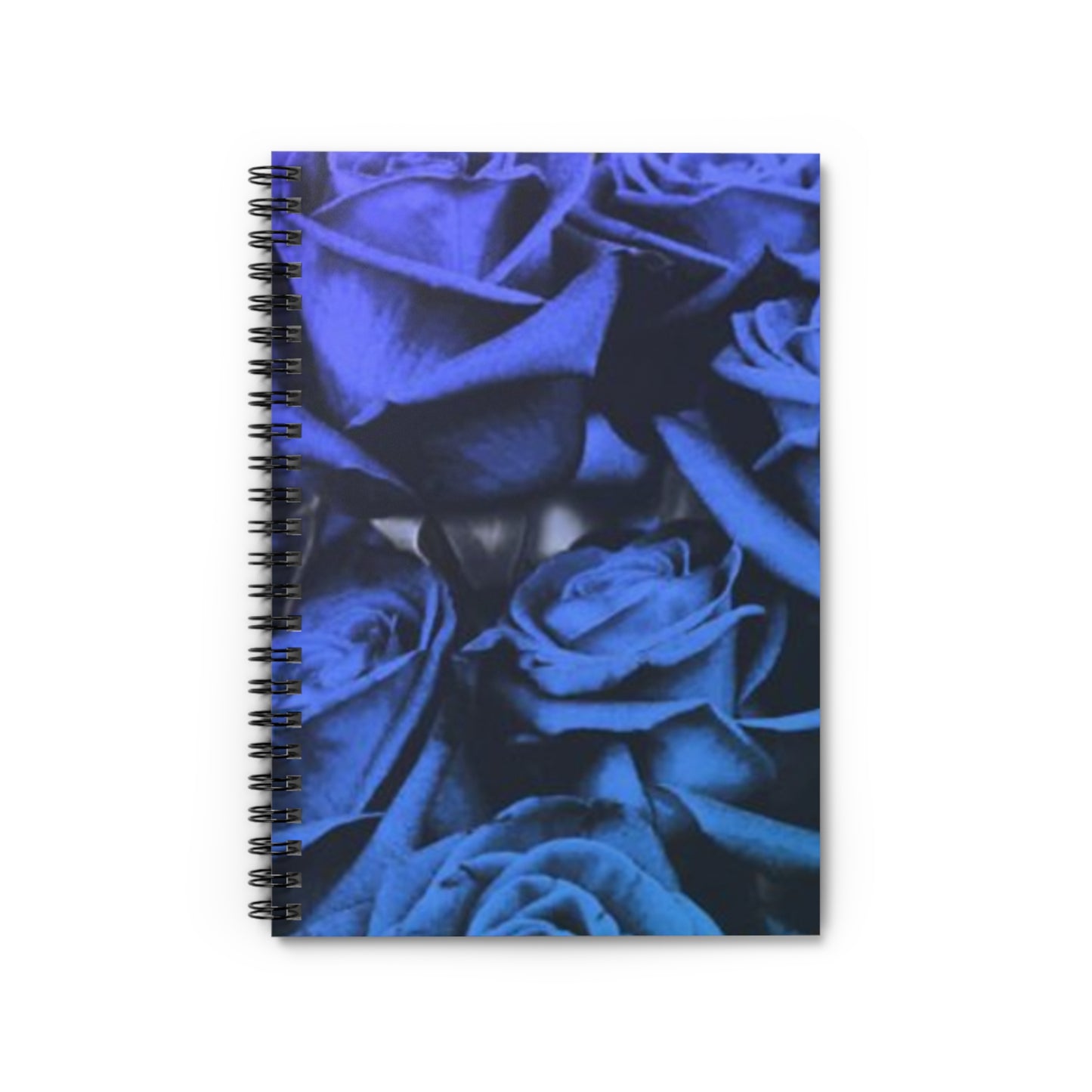 Blue Roses Spiral Notebook - Ruled Line