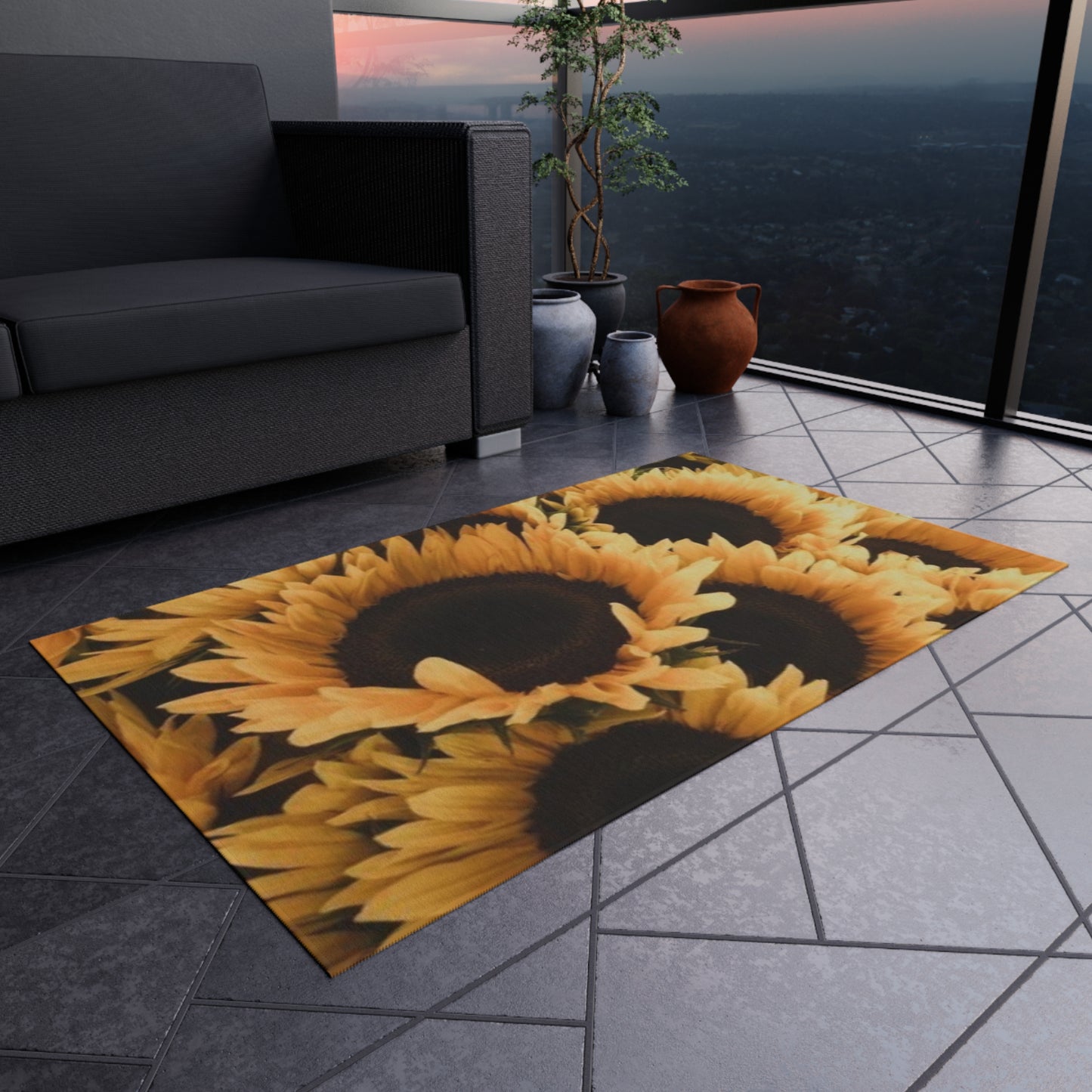 Sunflower Outdoor Rug