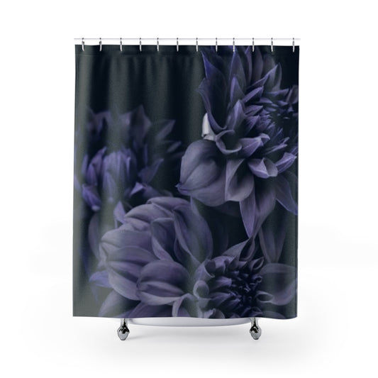 Blue Dahlia Shower Curtain