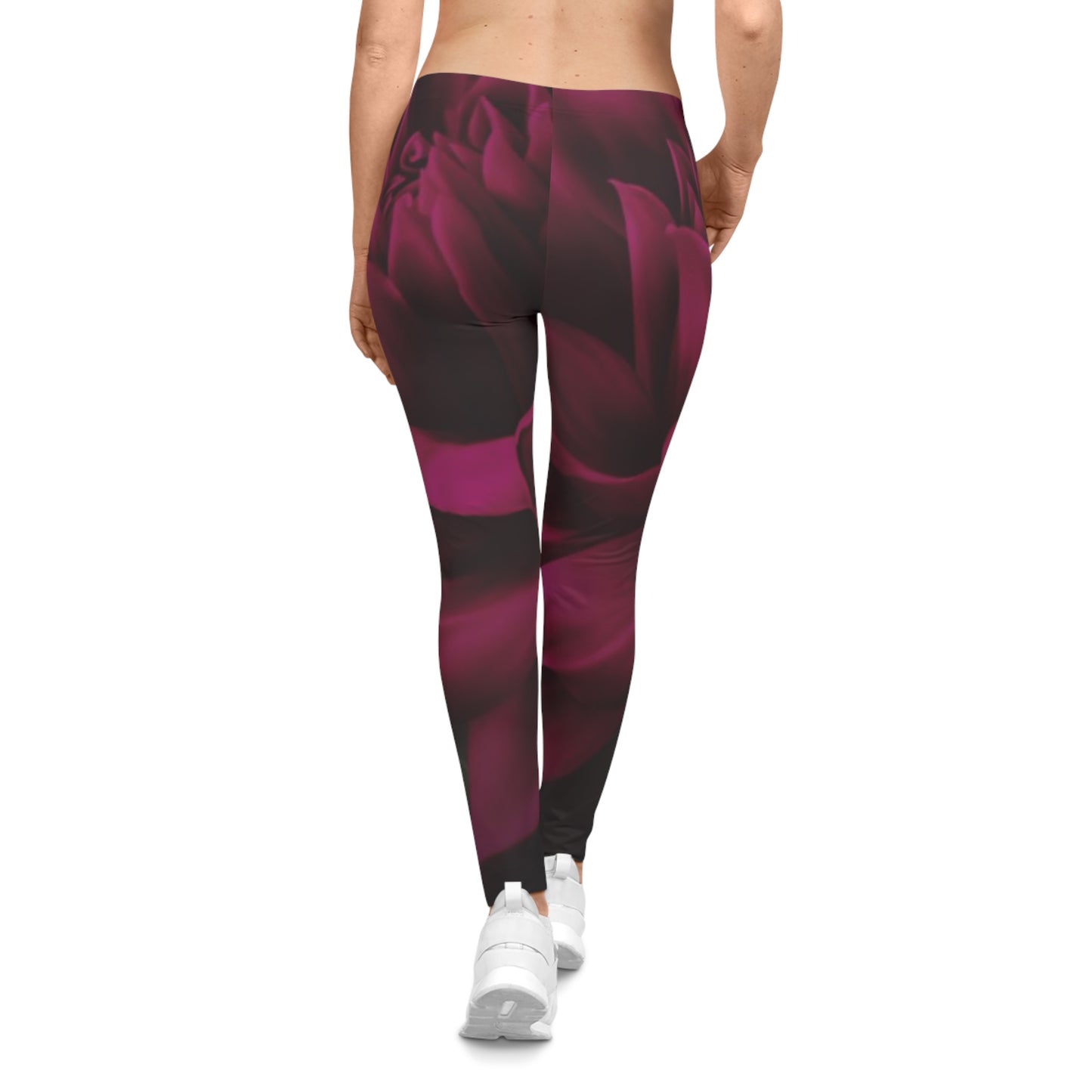 Magenta Dahlia Casual Leggings