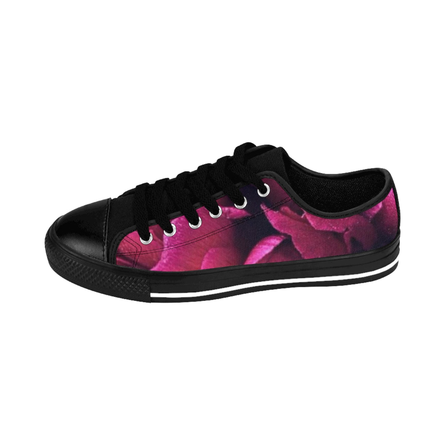 Magenta Floral Sneakers