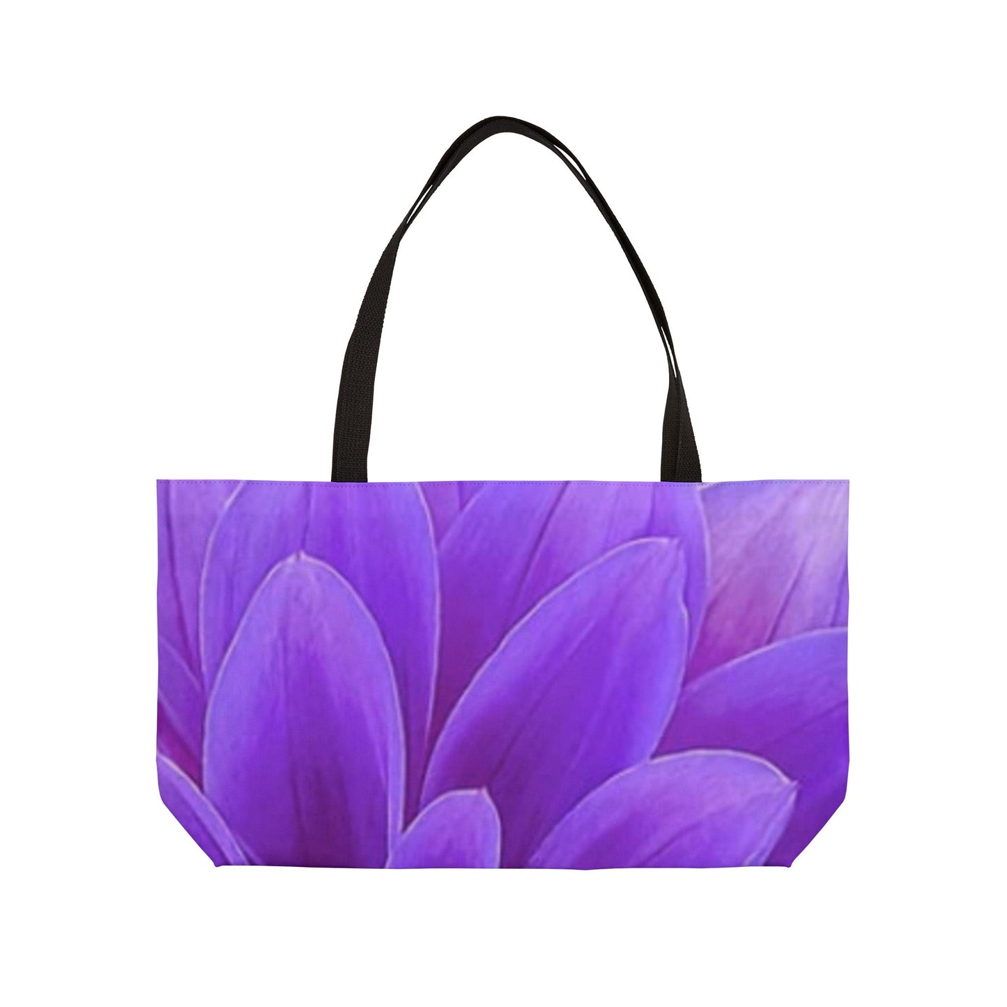 Purple Dahlia Rectangle Tote Bag