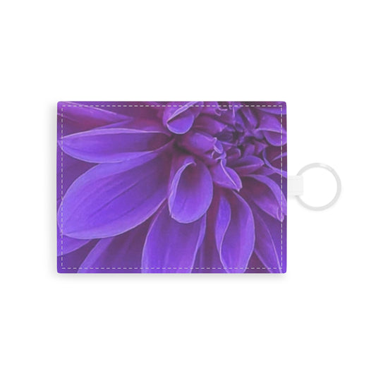 Purple Dahlia Card Holder