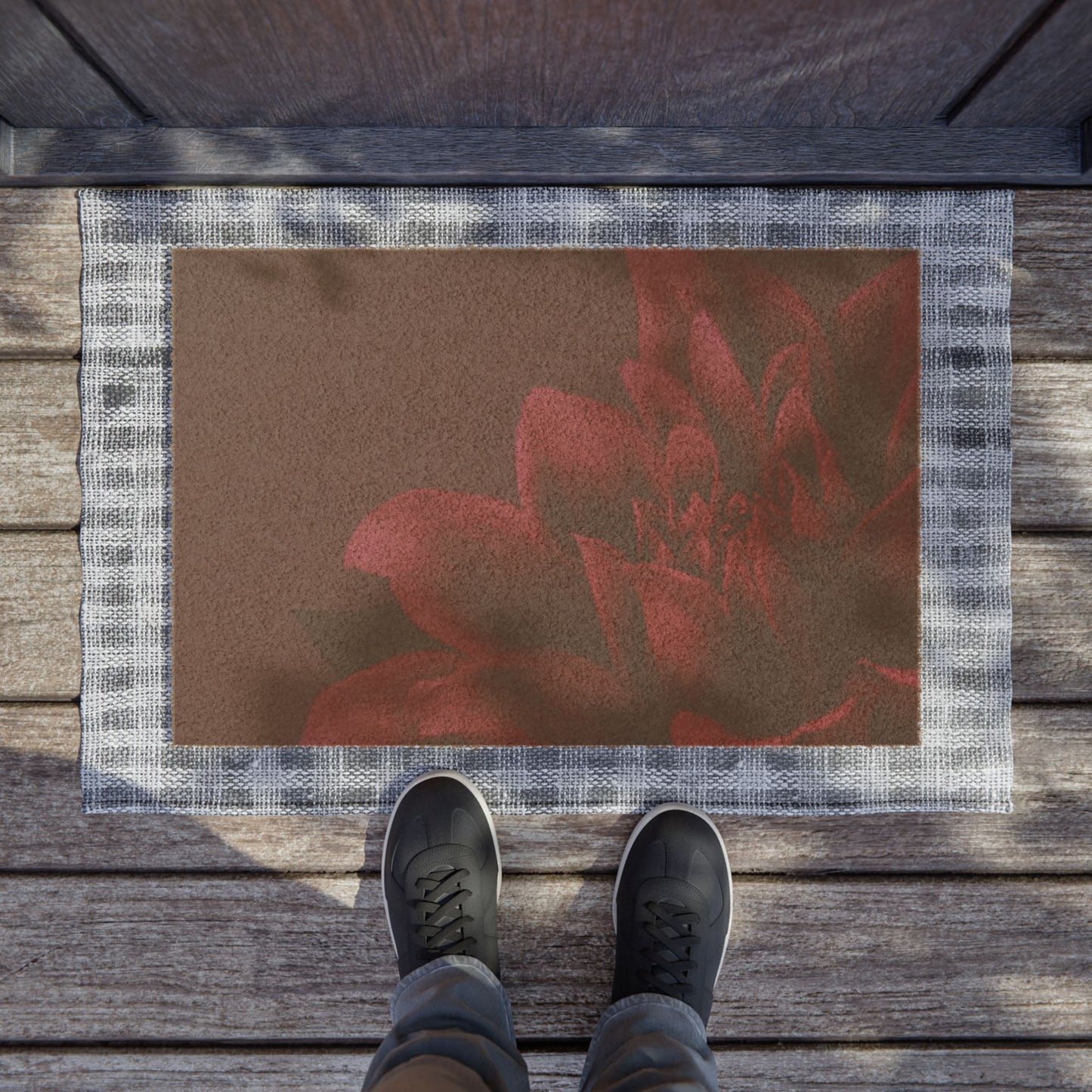 Magenta Dahlia Doormat