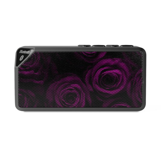 Dark Purple Roses Bluetooth Speaker