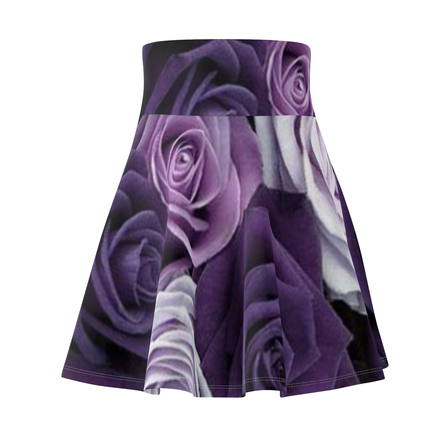 Purple Roses Skater Skirt