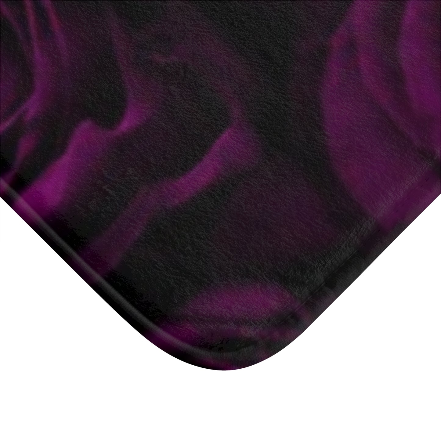 Dark Purple Roses Bath Mat