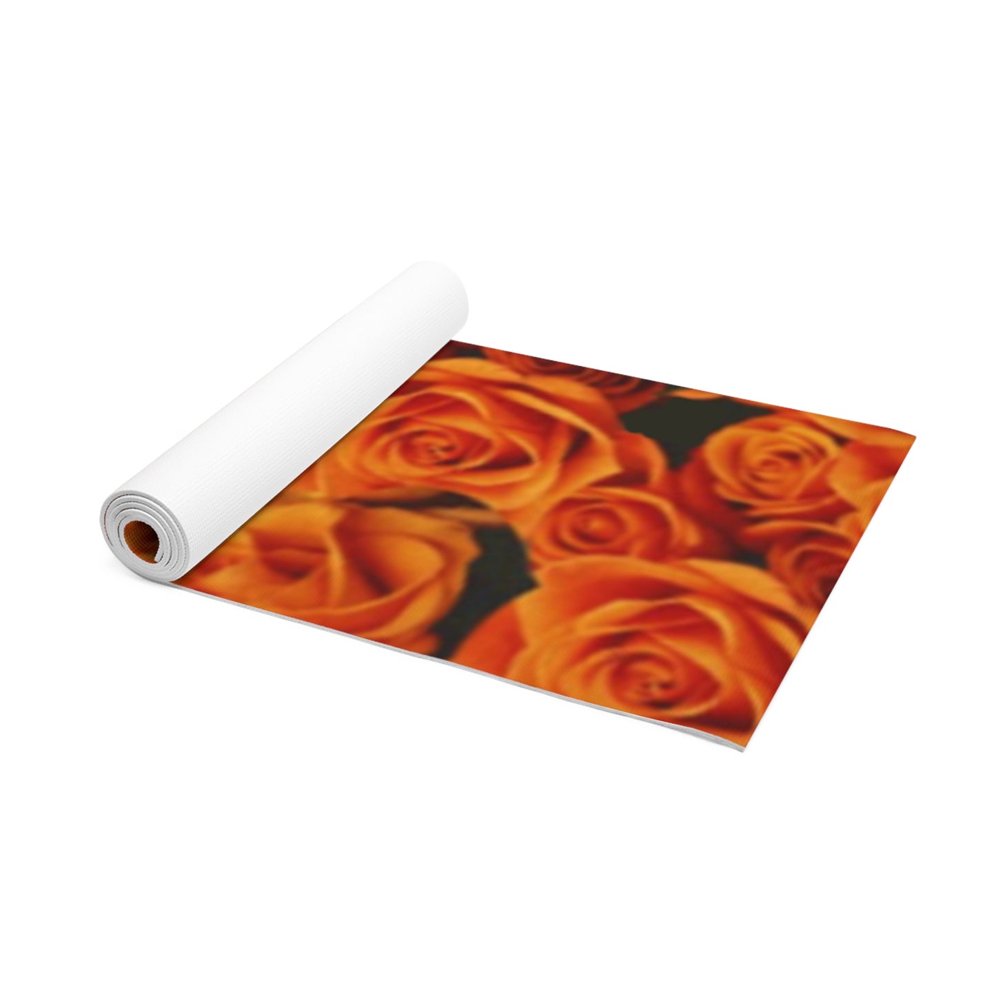 Orange Roses Exercise Mat