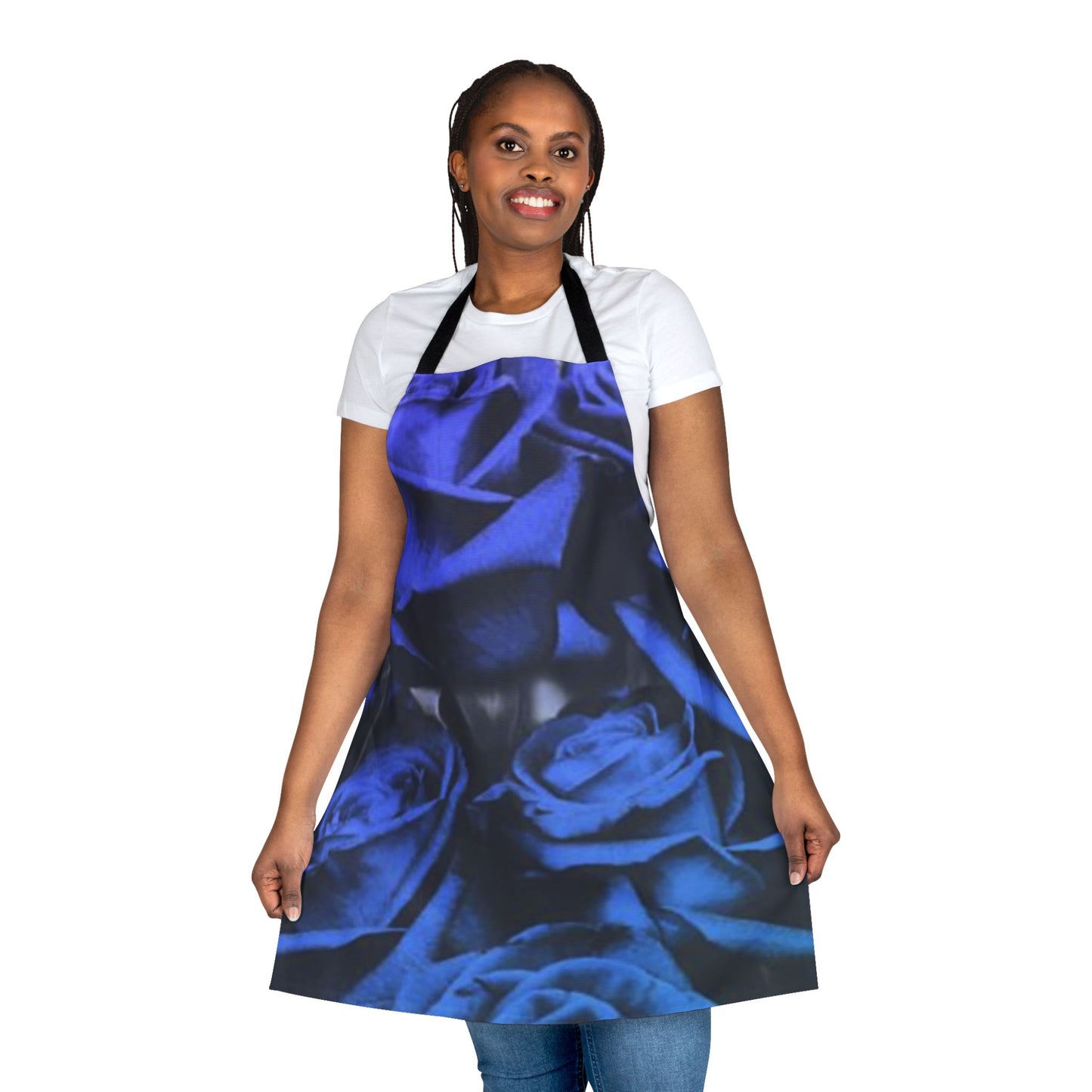 Blue Roses Apron