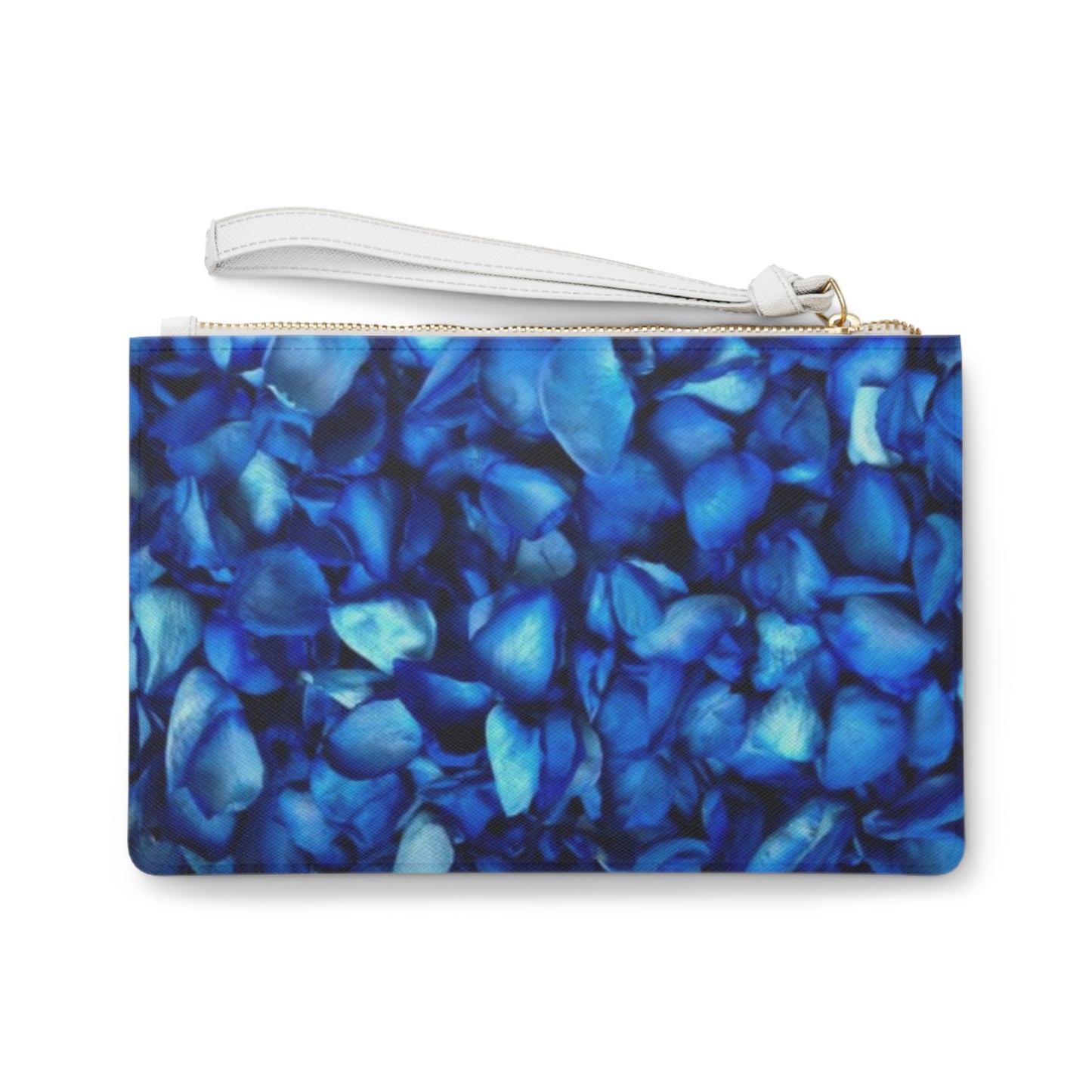 Blue Petals Clutch Bag