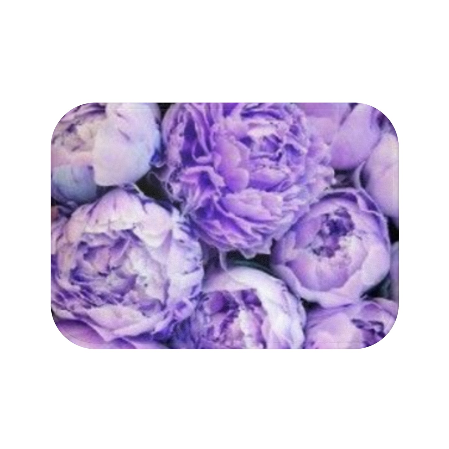 Purple Peony Bath Mat