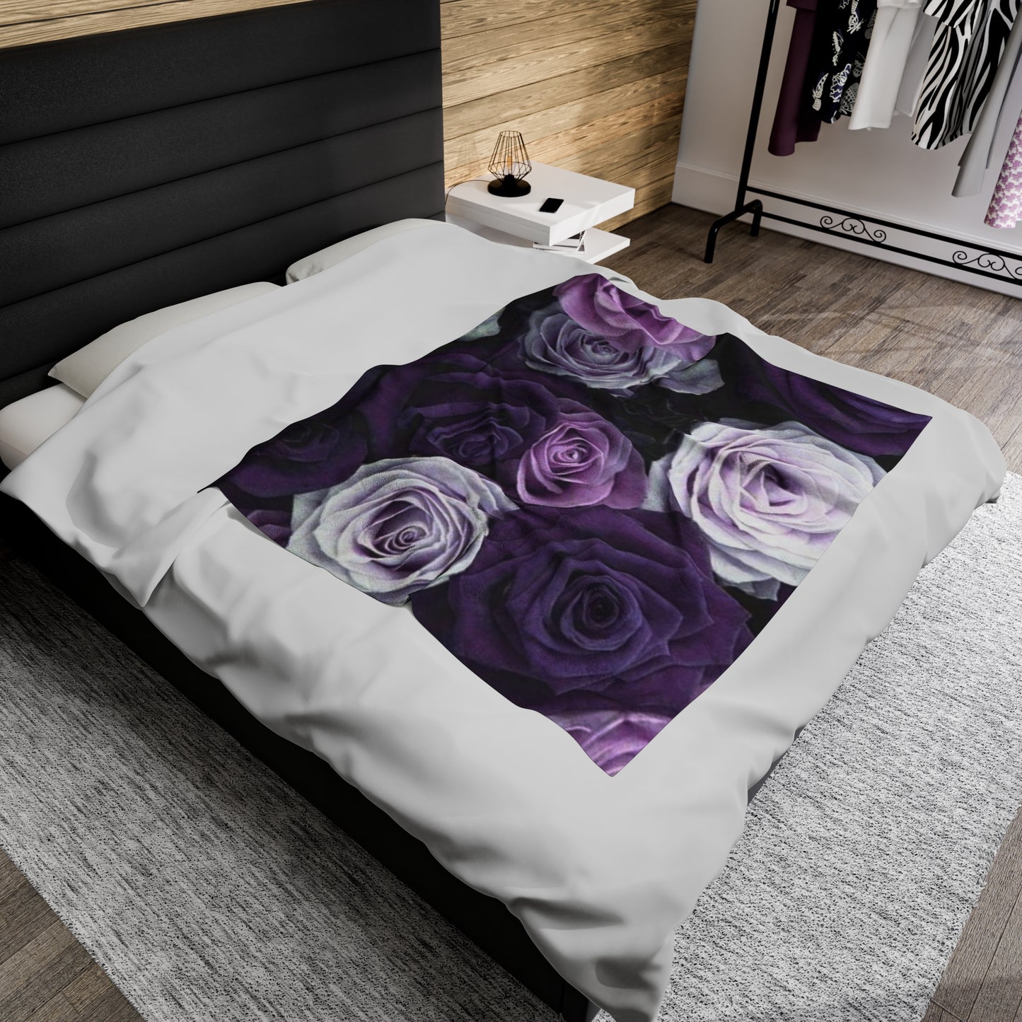 Purple Roses Blanket