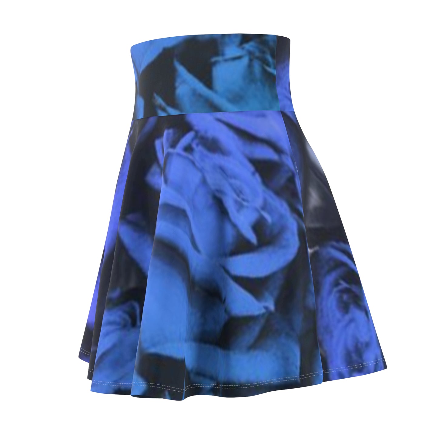 Blue Roses Skater Skirt