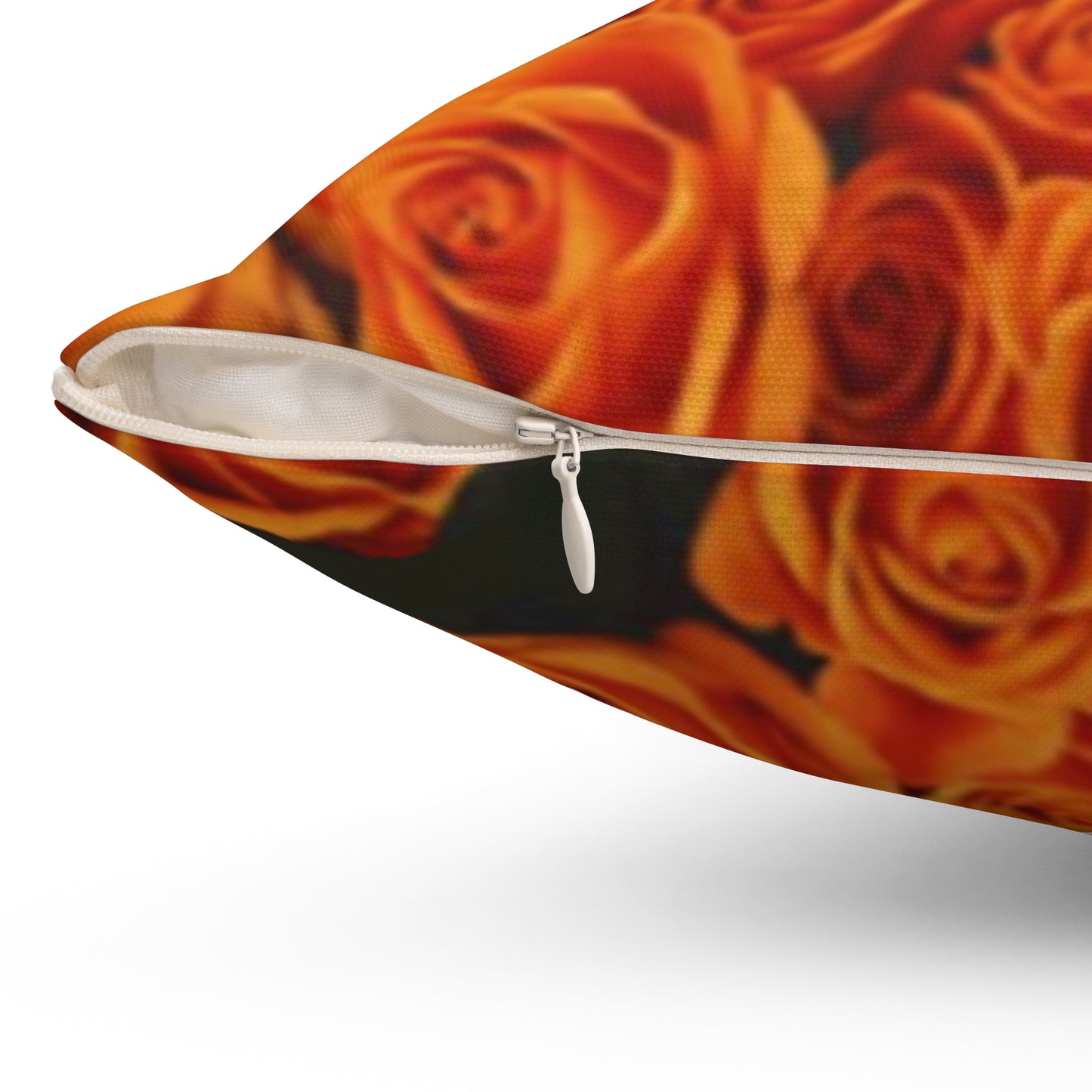 Orange Roses Square Pillow