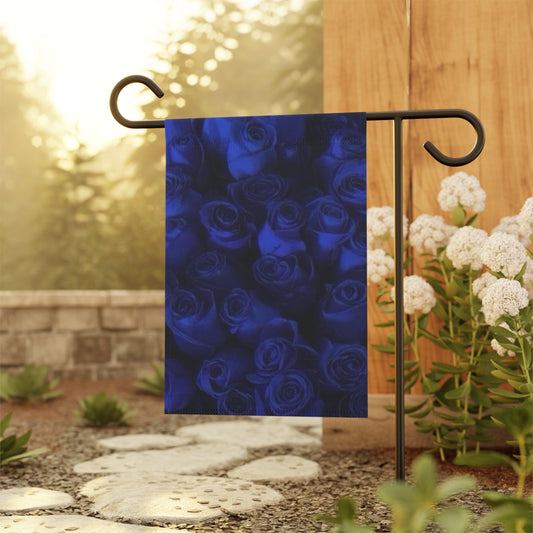 Dark Blue Roses Garden & House Banner