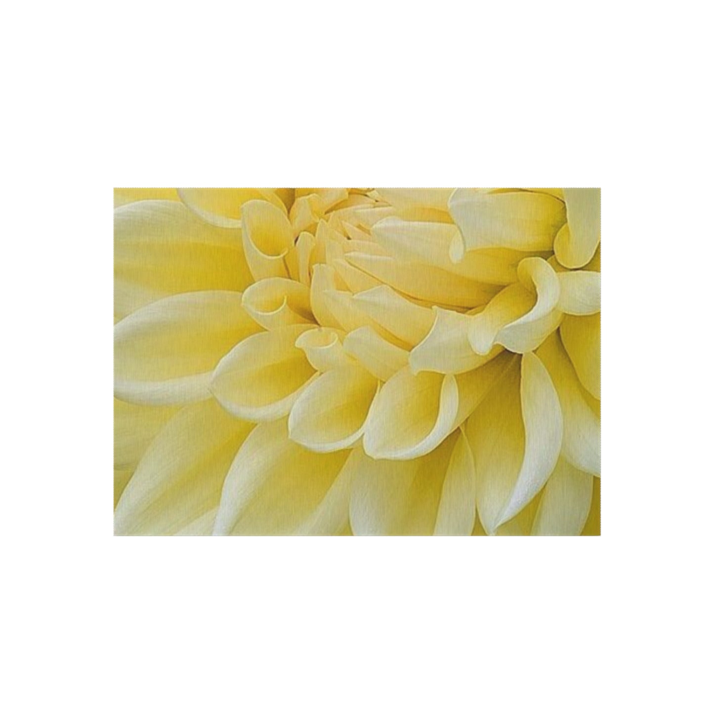 Yellow Dahlia Outdoor Rug