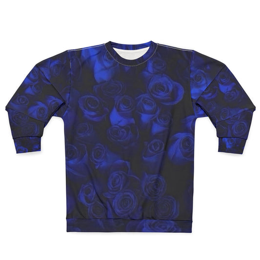 Dark Blue Roses Sweatshirt