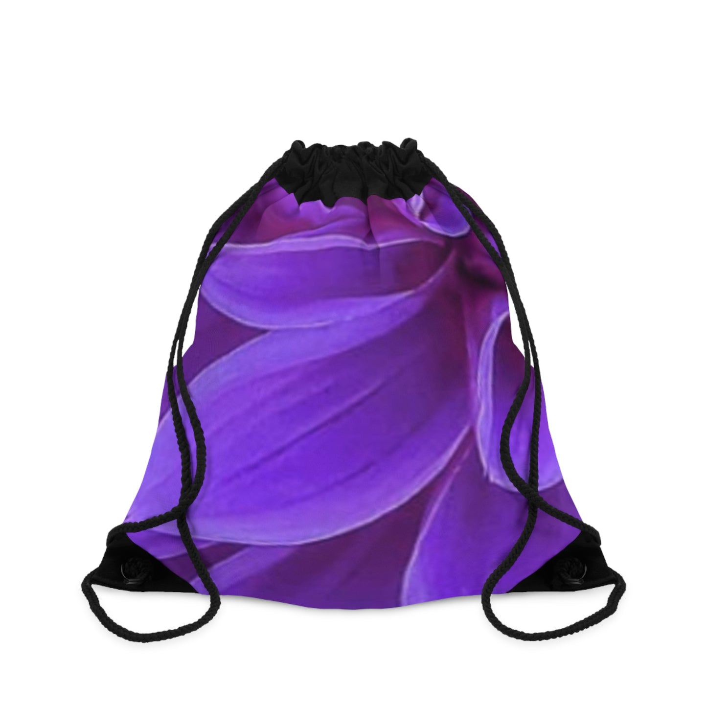 Purple Dahlia Drawstring Bag