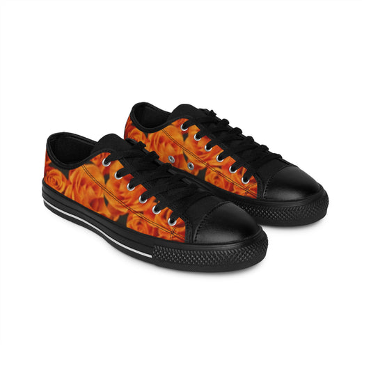 Orange Roses Sneakers