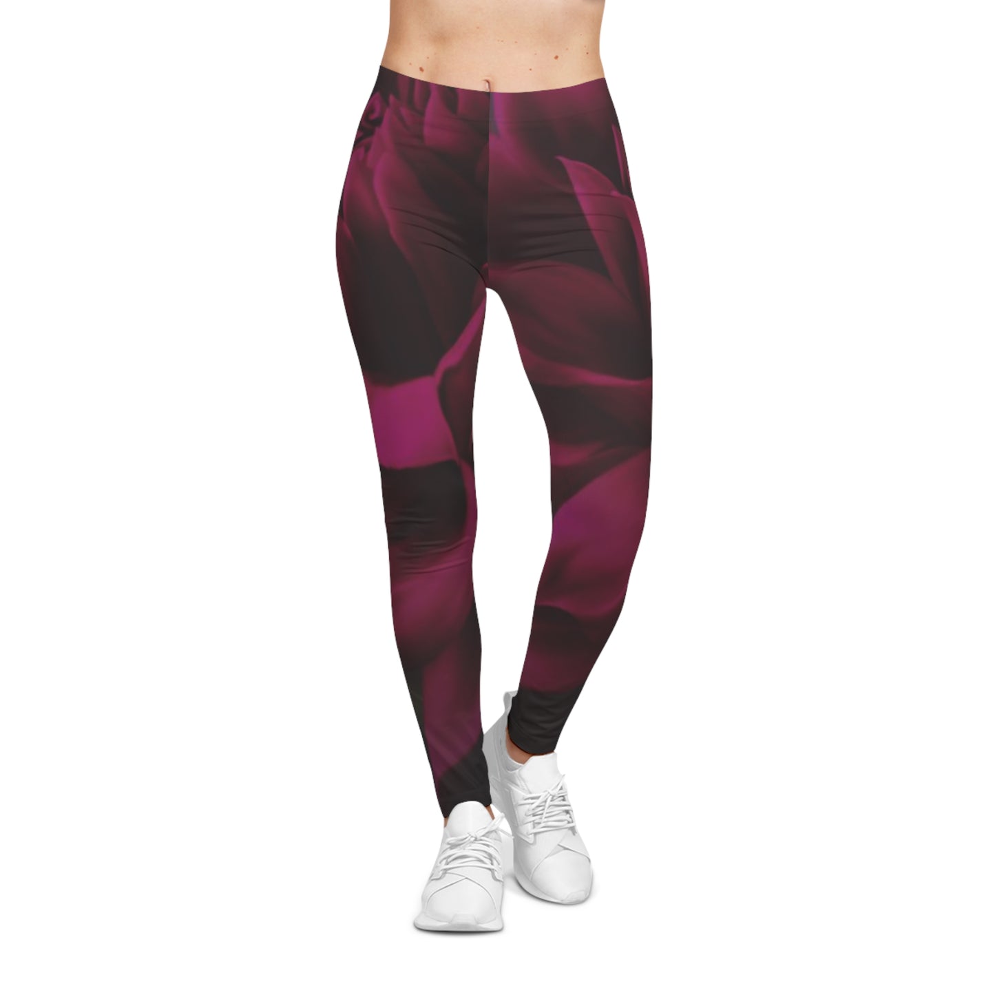 Magenta Dahlia Casual Leggings