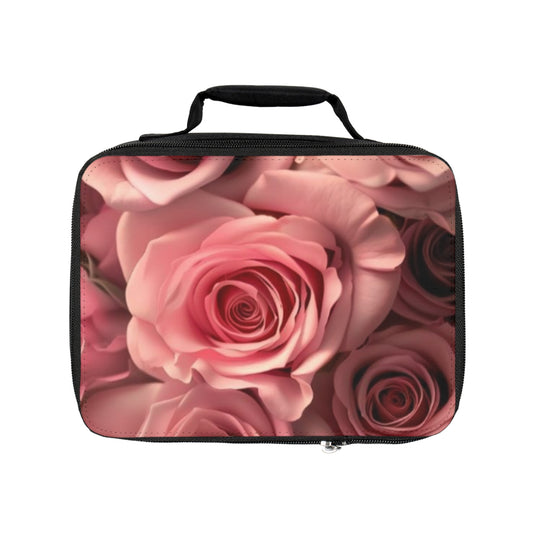 Pink Roses Lunch Bag