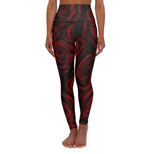 Red Roses Exercise Leggings