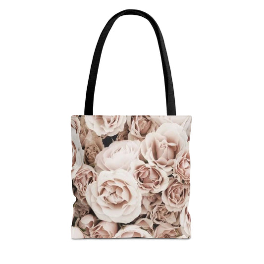 Light Pink Roses Square Tote Bag