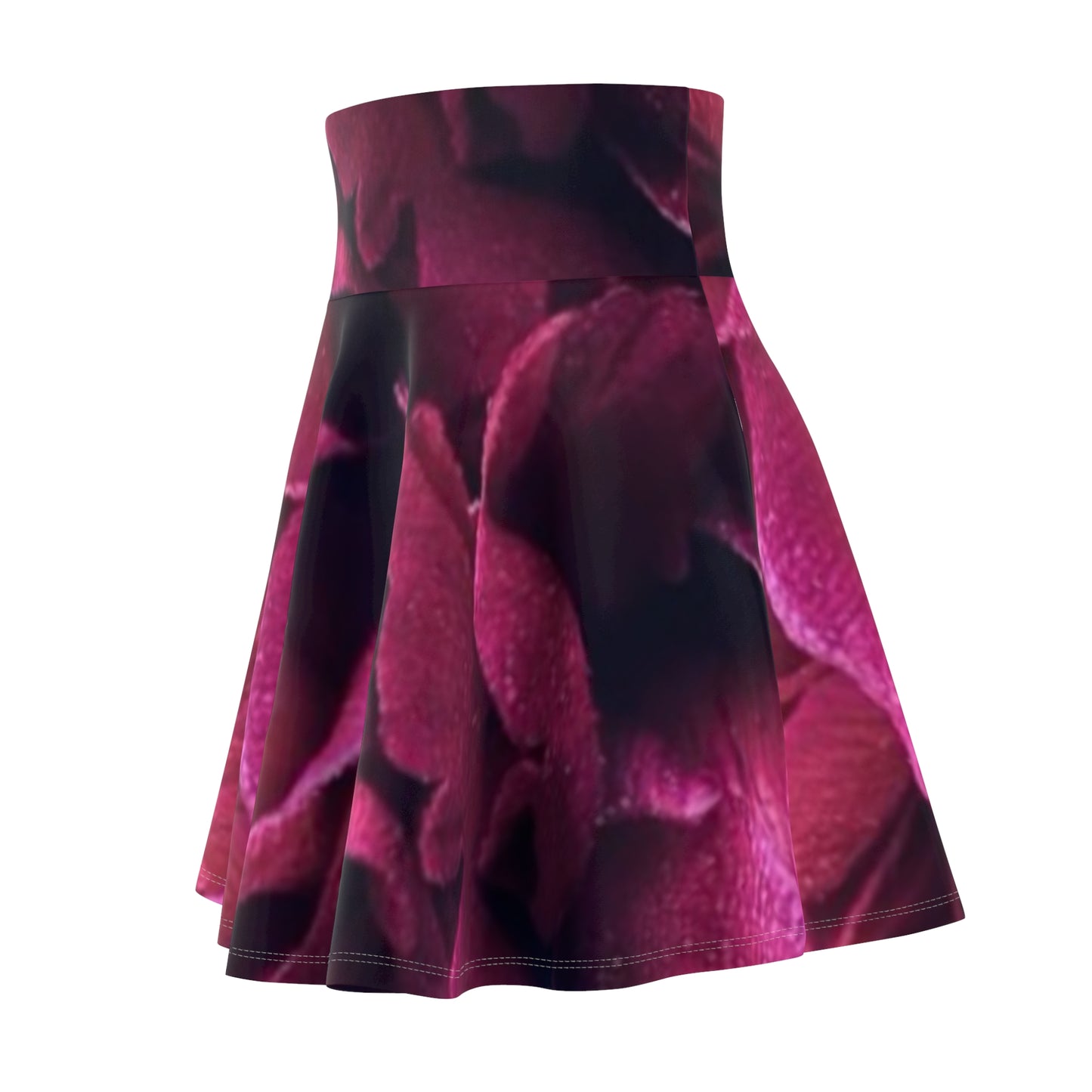 Magenta Floral Skater Skirt