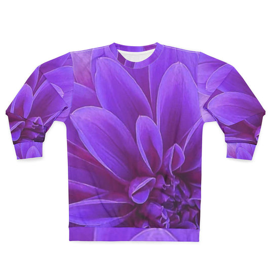 Purple Dahlia Sweatshirt