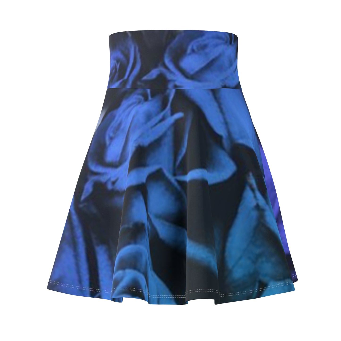 Blue Roses Skater Skirt