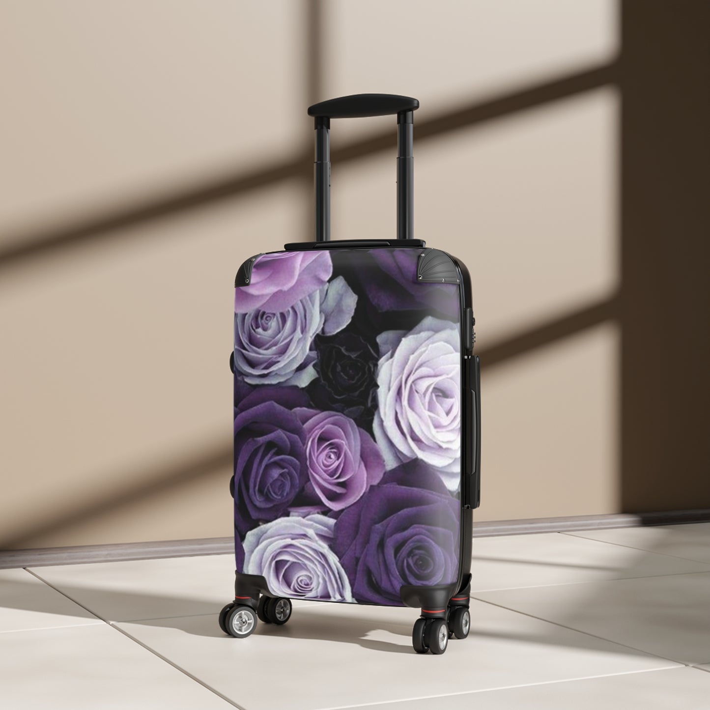 Purple Roses Suitcase