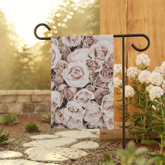 Light Pink Roses Garden & House Banner