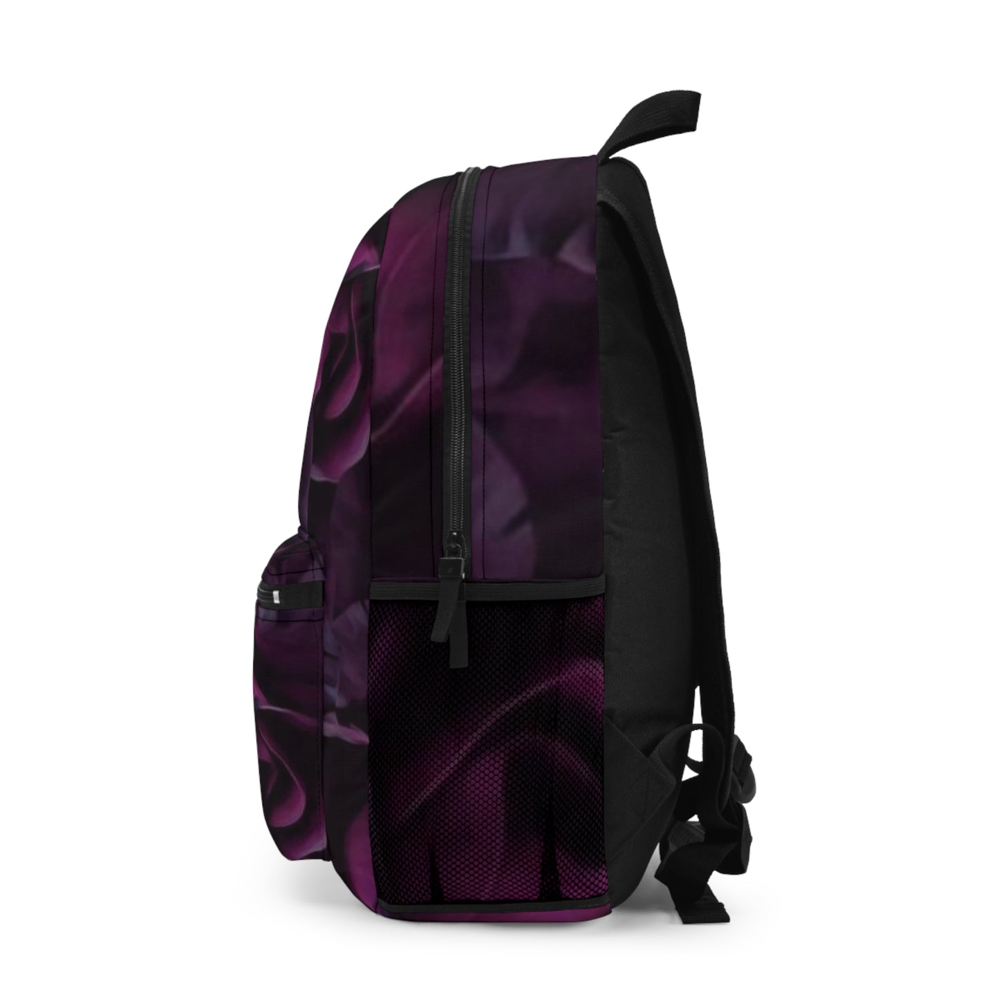 Dark Purple Floral Backpack