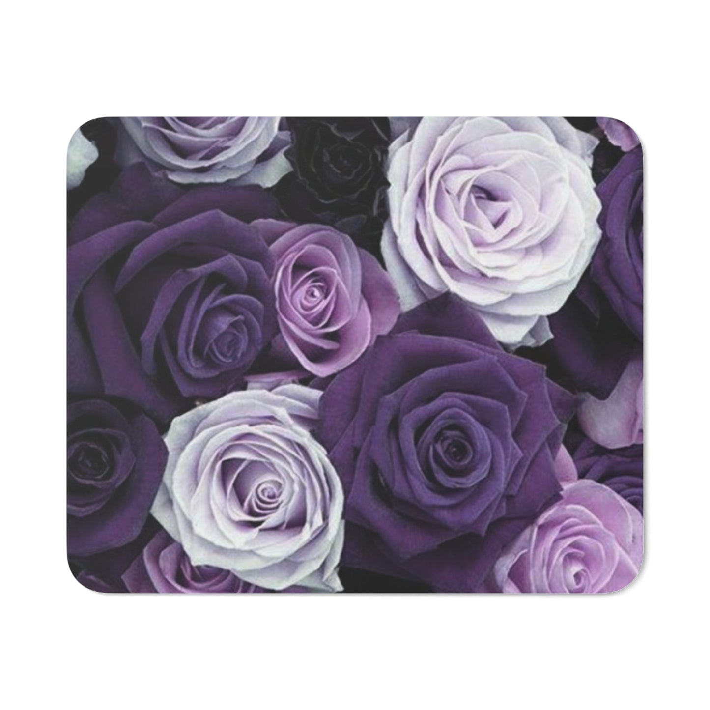 Purple Roses Desk Mouse Pad