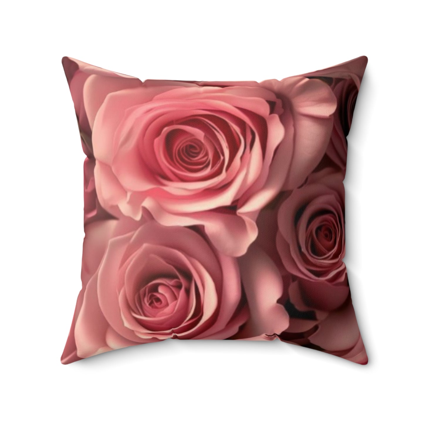 Pink Roses Square Pillow