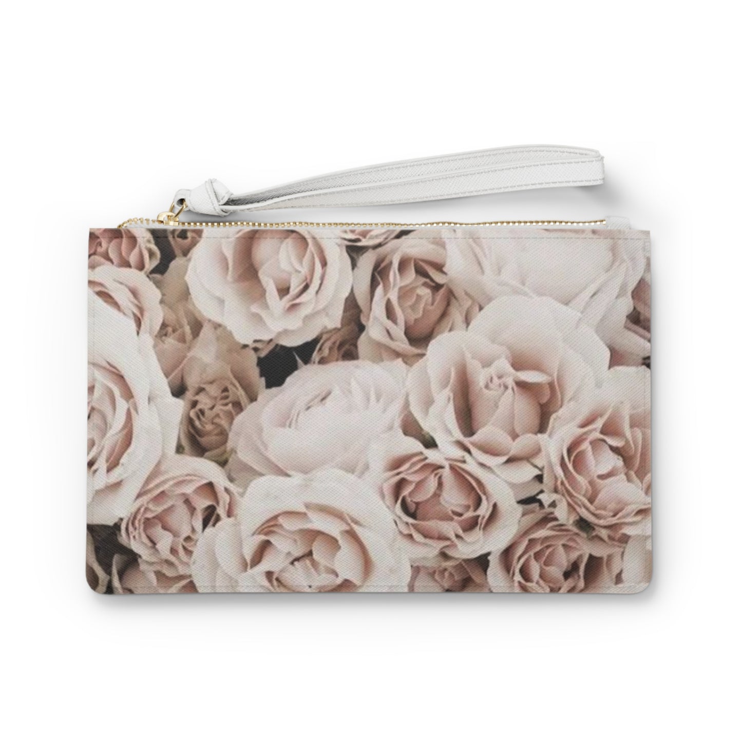 Light Pink Roses Clutch Bag