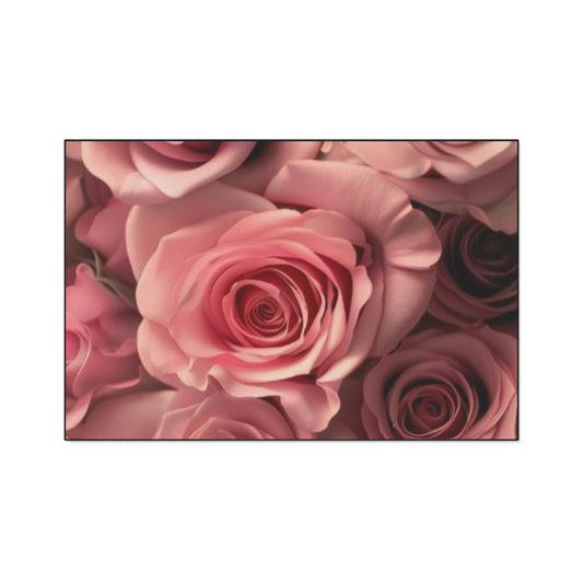 Pink Roses Heavy Duty Floor Mat