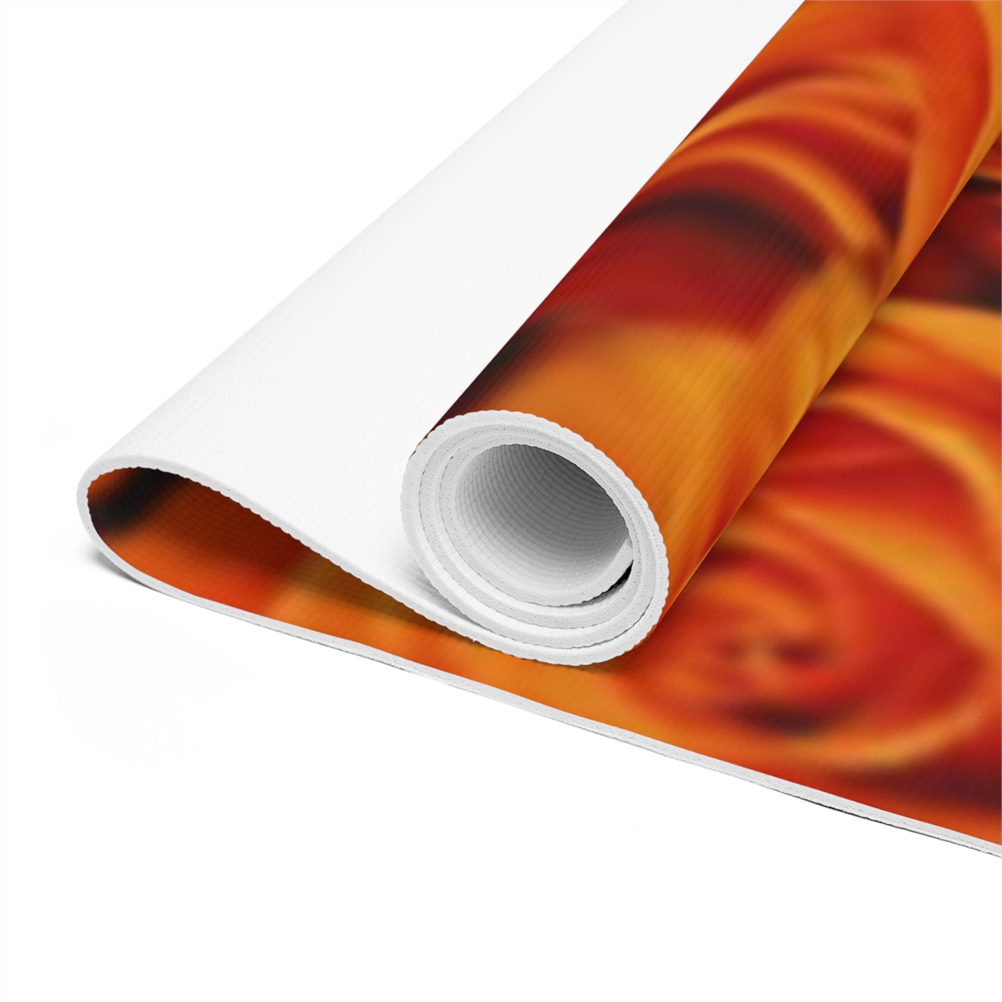 Orange Roses Exercise Mat