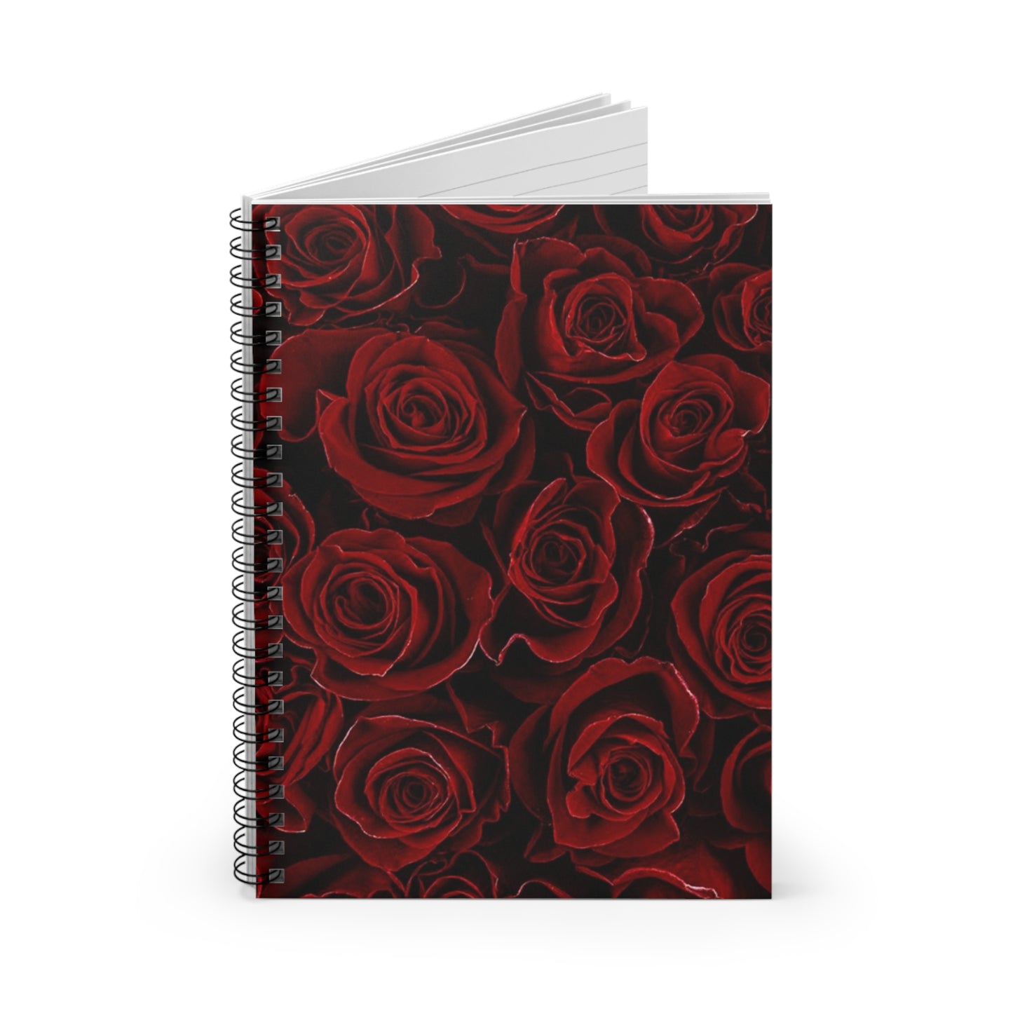 Red Roses Spiral Notebook - Ruled Line