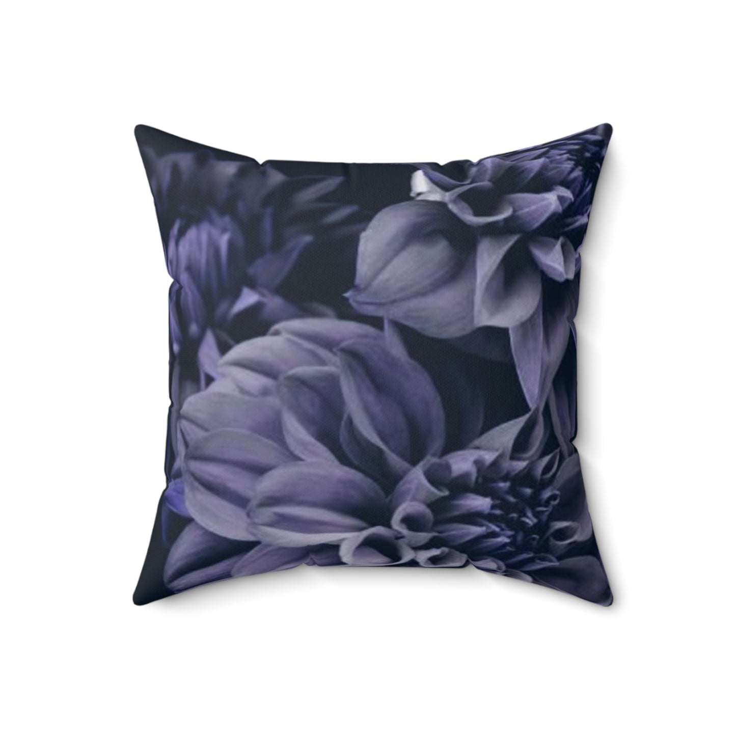 Blue Dahlia Square Pillow